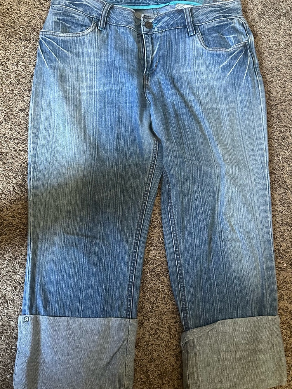 Classic Blue Women's Cuffed Jeans
